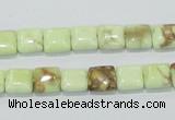 CLE38 15.5 inches 8*8mm square lemon turquoise beads wholesale