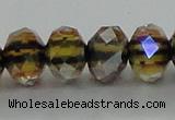 CLG43 14 inches 8*10mm faceted rondelle handmade lampwork beads