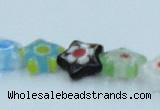 CLG513 16 inches 10*10mm star lampwork glass beads wholesale