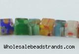 CLG566 16 inches 6*6mm cube lampwork glass beads wholesale