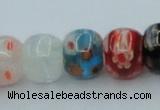 CLG571 16 inches 8*10mm rondelle lampwork glass beads wholesale