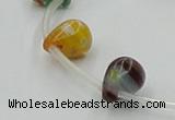 CLG573 16 inches 8*10mm teardrop lampwork glass beads wholesale