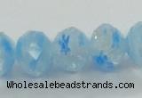 CLG59 15 inches 8*10mm faceted rondelle handmade lampwork beads