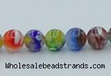 CLG600 16 inches 6mm round lampwork glass beads wholesale