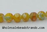 CLG601 16 inches 6mm round lampwork glass beads wholesale