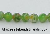 CLG602 16 inches 6mm round lampwork glass beads wholesale