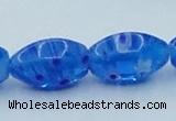 CLG616 3PCS 16 inches 10*16mm rice lampwork glass beads wholesale