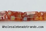 CLG618 5PCS 16 inches 8*10mm rectangle lampwork glass beads wholesale