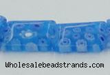 CLG620 5PCS 16 inches 10*14mm rectangle lampwork glass beads wholesale