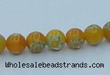 CLG623 10PCS 16 inches 6mm round lampwork glass beads wholesale