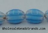 CLG631 5PCS 16 inches 10*14mm oval lampwork glass beads wholesale