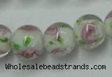 CLG750 15.5 inches 10mm round lampwork glass beads wholesale