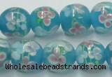 CLG755 15.5 inches 10mm round lampwork glass beads wholesale