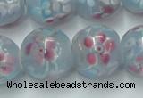 CLG759 15 inches 12mm round lampwork glass beads wholesale