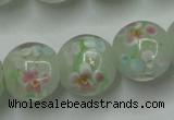 CLG764 15 inches 12mm round lampwork glass beads wholesale