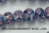 CLG768 14.5 inches 8*12mm rondelle lampwork glass beads wholesale