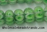 CLG774 14 inches 8*12mm rondelle lampwork glass beads wholesale