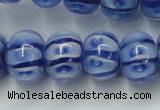 CLG775 14 inches 8*12mm rondelle lampwork glass beads wholesale