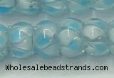 CLG780 14 inches 8*12mm rondelle lampwork glass beads wholesale