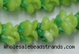 CLG789 15.5 inches 11*13mm rose lampwork glass beads wholesale