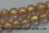 CLG830 12 inches 6mm round lampwork glass beads wholesale