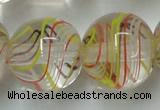 CLG856 15.5 inches 18mm round lampwork glass beads wholesale