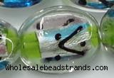 CLG861 15.5 inches 24*30mm oval lampwork glass beads wholesale