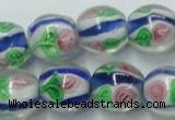 CLG875 15.5 inches 12mm round lampwork glass beads wholesale