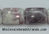 CLI64 15.5 inches 18*25mm rectangle natural lilac jasper beads wholesale