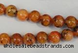 CLJ221 15.5 inches 8mm round dyed sesame jasper beads wholesale