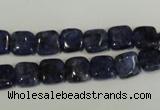 CLJ255 15.5 inches 8*8mm square dyed sesame jasper beads wholesale