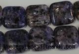 CLJ273 15.5 inches 16*16mm square dyed sesame jasper beads wholesale