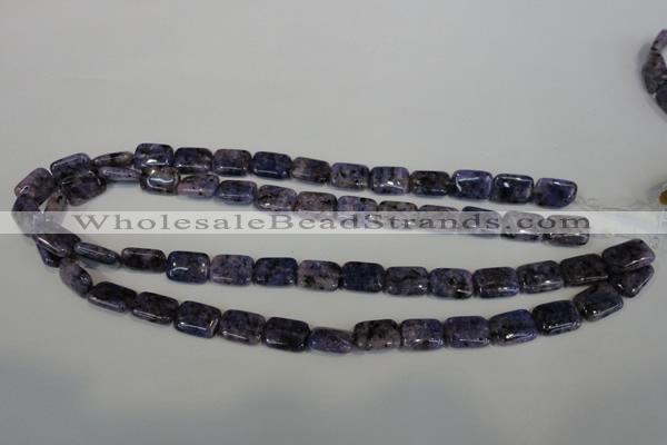 CLJ283 15.5 inches 10*14mm rectangle dyed sesame jasper beads wholesale