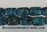 CLJ285 15.5 inches 10*14mm rectangle dyed sesame jasper beads wholesale