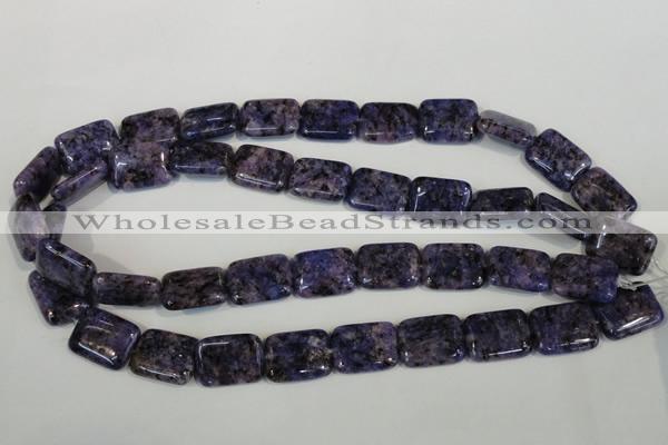 CLJ293 15.5 inches 15*20mm rectangle dyed sesame jasper beads wholesale