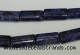 CLJ304 15.5 inches 8*16mm flat tube dyed sesame jasper beads wholesale