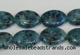 CLJ326 15.5 inches 13*18mm oval dyed sesame jasper beads wholesale