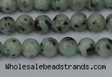 CLJ400 15.5 inches 4mm round sesame jasper beads wholesale