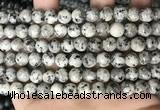 CLJ501 15.5 inches 4mm,6mm,8mm,10mm & 12mm round sesame jasper beads