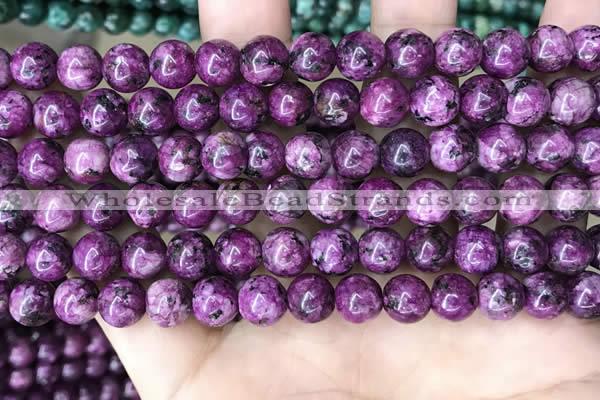 CLJ515 15.5 inches 4mm,6mm,8mm,10mm & 12mm round sesame jasper beads