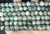 CLJ517 15.5 inches 4mm,6mm,8mm,10mm & 12mm round sesame jasper beads