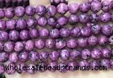 CLJ555 15.5 inches 6mm,8mm,10mm & 12mm faceted round sesame jasper beads