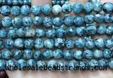 CLJ558 15.5 inches 6mm,8mm,10mm & 12mm faceted round sesame jasper beads