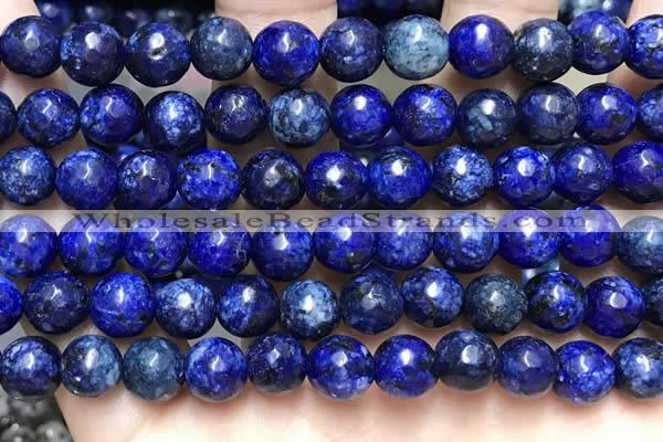 CLJ563 15.5 inches 6mm,8mm,10mm & 12mm faceted round sesame jasper beads