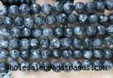 CLJ564 15.5 inches 6mm,8mm,10mm & 12mm faceted round sesame jasper beads