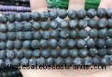 CLJ598 15 inches 8mm round matte sesame jasper beads