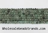 CLJ640 15.5 inches 6mm faceted round sesame jasper beads wholesale