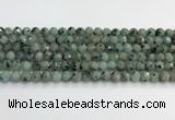 CLJ641 15.5 inches 8mm faceted round sesame jasper beads wholesale