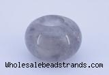 CLO02 19*30mm rondelle loose cloudy quartz gemstone beads wholesale