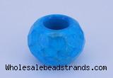 CLO14 19*30mm faceted rondelle loose turquoise gemstone beads wholesale